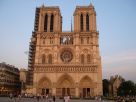  tombée de la nuit sur Notre-Dame, soir d'été